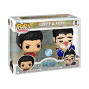 Funko Pop One Piece Luffy & Foxy US Exclusive (with chase) Pop! Vinyl 2 Pack [RS]