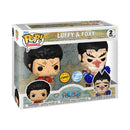 Funko Pop One Piece Luffy & Foxy US Exclusive (with chase) Pop! Vinyl 2 Pack [RS]