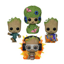 Funko Pop I Am Groot I Am Groot US Exclusive Glow Pop! Vinyl 4 Pack [RS]