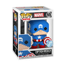 Funko Pop Marvel: 8 Bit Captain America 8 Bit Pop! RS