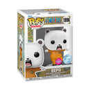 Funko Pop One Piece Bepo US Exclusive Flocked Pop! Vinyl [RS]