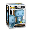 Funko Pop Star Wars Qui Gon Jinn (Force Ghost) US Exclusive Glow Pop! Vinyl [RS]