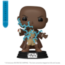 Funko Pop Star Wars: Revenge of the Sith Mace Windu Electricity US Exclusive Glow Pop! Vinyl [RS]