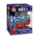 Funko Pop What If Captain America w/Mech Bitty Pop! Bot