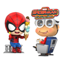 Hot Toys Spider Man: Far From Home Spider Man & Movbi Cosbaby Set