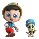 Hot Toys Pinocchio (1940) Pinocchio & Jiminy Cricket Cosbaby