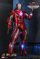 Hot Toys Iron Man 3 Silver Centurion Armor Suit Up 1:6 Scale Collectable Action Figure