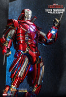 Hot Toys Iron Man 3 Silver Centurion Armor Suit Up 1:6 Scale Collectable Action Figure