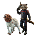 Hot Toys Guardians of the Galaxy: Vol 3 Rocket and Cosmo 1:6 Scale Collectable Action Figure