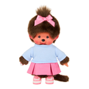 Sekiguchi Monchhichi Girl in Skirt & Sneakers Plush Doll