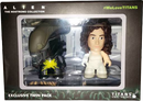 Titan Merchandise Alien Ripley & Xenomorph Acid Spatter 3" Titans Vinyl Figure 2 Pack