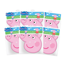 Star Cutouts Peppa Pig Peppa Pig Cardboard Masks 6 Pack