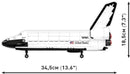 Cobi Cobi Space Shuttle Atlantis Model (685 Piece Kit)