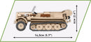 Cobi World War 2 SD KFZ 10 Demag D7 (283 Piece Kit)