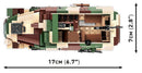 Cobi World War 2 Sd.Kfz.251/9 Stummel Half Track (485 Piece Kit)