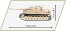 Cobi World War 2 Pzkpfw VI Tiger "131" (340 Piece Kit)