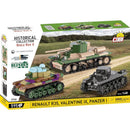 Cobi World War 2  Renault, Valentine, Panze (595 Pcs)