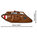 Cobi Great War Mark V Tank (Male) N.9199 (848 Pcs)