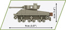 Cobi World War 2 M4A3 Sherman Tank (103 Piece Kit)