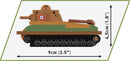 Cobi World War 2 Somua S 35 Tank (99 Piece Kit)