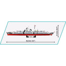Cobi World War 2 Battleship Bismarck (2810 Piece Kit)
