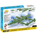 Cobi World War 2 Lockheed P 38 Lightning H (545 Piece Kit)