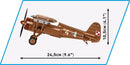 Cobi World War 2 PZL P 11c (320 Piece Kit)
