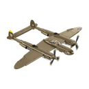 Cobi World War 2 Lockheed P 38H Lightning Construction Set (652 Pieces)