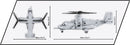 Cobi Armed Forces Bell Boeing V 22 Osprey (1086 Piece Kit)