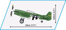 Cobi World War 2 P 51 Mustang (150 Piece Kit)