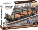 Cobi Trains Schwerer Plattwormwagen Type Ssys 1:35 Scale (424 Piece Kit)