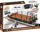 Cobi Trains Schwerer Plattwormwagen Type Ssys 1:35 Scale (424 Piece Kit)