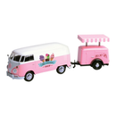 Motormax Volkswagen Collection 1:24 VW Type 2 Delivery Van & Refrigeration Trailer Die Cast Vehicle