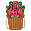 Loungefly Loungefly Flower Basket Figural Crossbody Bag