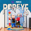Pantasy Popeye Popeye w/Olive Figure Set (1209 Piece Kit)