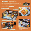 Pantasy Retro Series Bakery Construction Set (2663 Piece Kit)