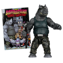McFarlane Toys Teenage Mutant Ninja Turtles Rocksteady Page Punchers 5" Figure with Comic