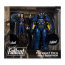 McFarlane Toys Fallout 4 T  60 Vault Tec & Sole Survivor 7" Action Figure 2 Pack