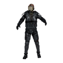 McFarlane Toys Walking Dead Gas Mask Zombie (Season 4) 5" Action Figure