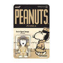 Super7 Peanuts Secret Agent Snoopy ReAction 3.75" Action Figure