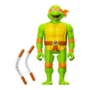 Super7 Teenage Mutant Ninja Turtles (TV'87) Michelangelo Toon Reaction 3.75" Figure