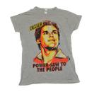 Ikon Collectables Dexter Power Saw Grey Marle Female T Shirt XL