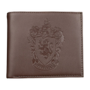 Ikon Collectables Harry Potter Gryffindor Logo Embossed Brown Wallet