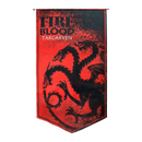 Ikon Collectables A Game of Thrones Targaryan Satin Banner