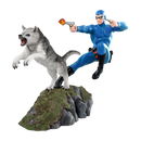 Ikon Design Studio The Phantom Phantom and Devil Blue Suit Statue