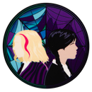 Ikon Collectables Wednesday Stained glass Character Pin