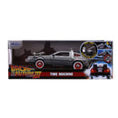 Jada Toys Back to the Future Part III Time Machine Raw Metal 1:24 Scale Hollywood Ride