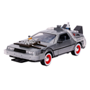 Jada Toys Back to the Future Part III Time Machine Raw Metal 1:24 Scale Hollywood Ride