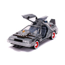 Jada Toys Back to the Future Part III Time Machine Raw Metal 1:24 Scale Hollywood Ride