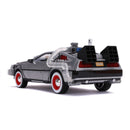 Jada Toys Back to the Future Part III Time Machine Raw Metal 1:24 Scale Hollywood Ride